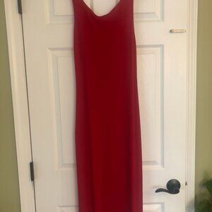 Vintage Calvin Klein Red Slip Dress